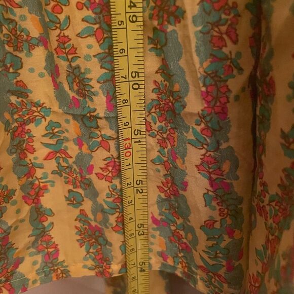 Roller Rabbit floral print maxi dress printed poplin NWT size L - Picture 6 of 9
